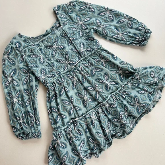 Peek Floral Leaf Dress - Picture 6 of 6